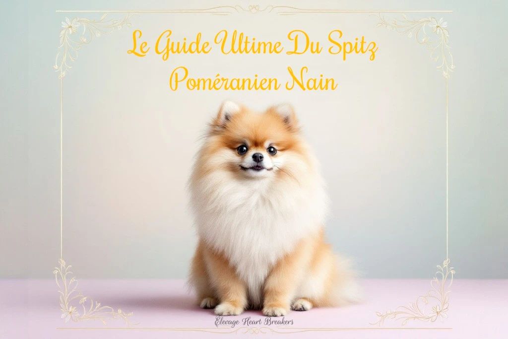 Spitz Nain Poméranien, guide complet sur l'éducation, alimentation, prix et entretien de ce petit chien de compagnie crée par Élevage Heart Breakers