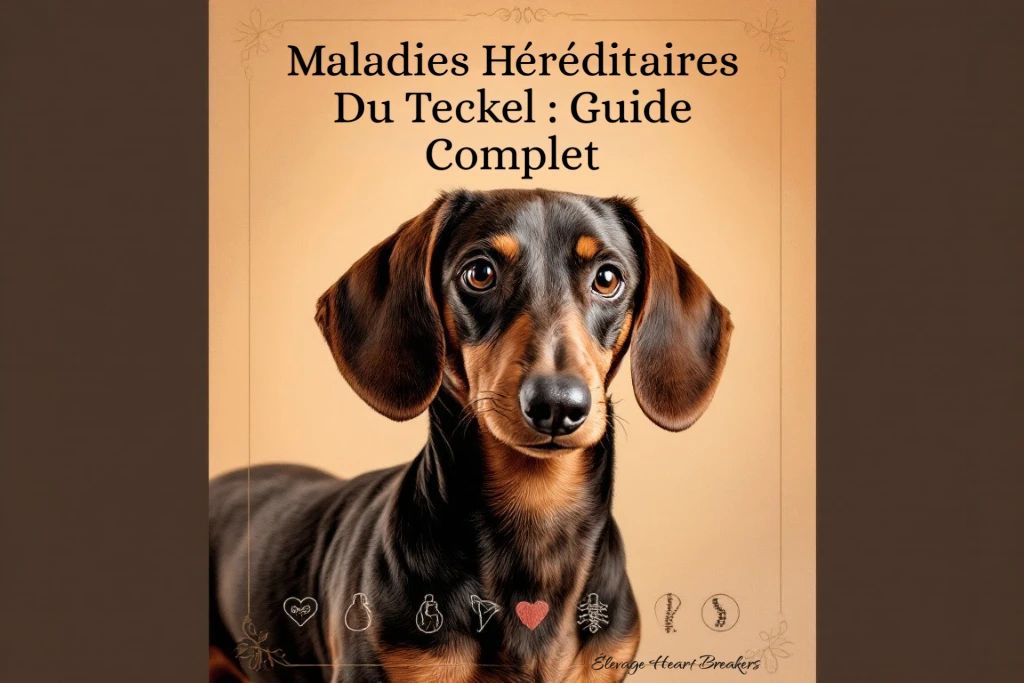 Guide complet des maladies héréditaires du Teckel : prévention, symptômes et soins vétérinaires pour la santé du chien Dachshund créé par Heart Breakers