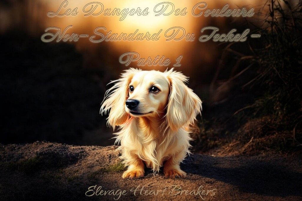 Teckel Dachshund aux couleurs non-standard — dangers génétiques, CDA, alopécie couleur et risques santé — Élevage Heart Breakers